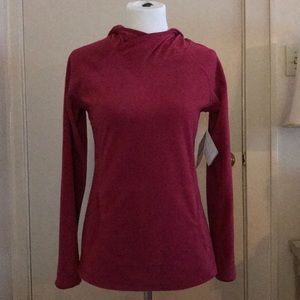 NWT Columbia Glacial Fleece Red Hoodie, Sz S